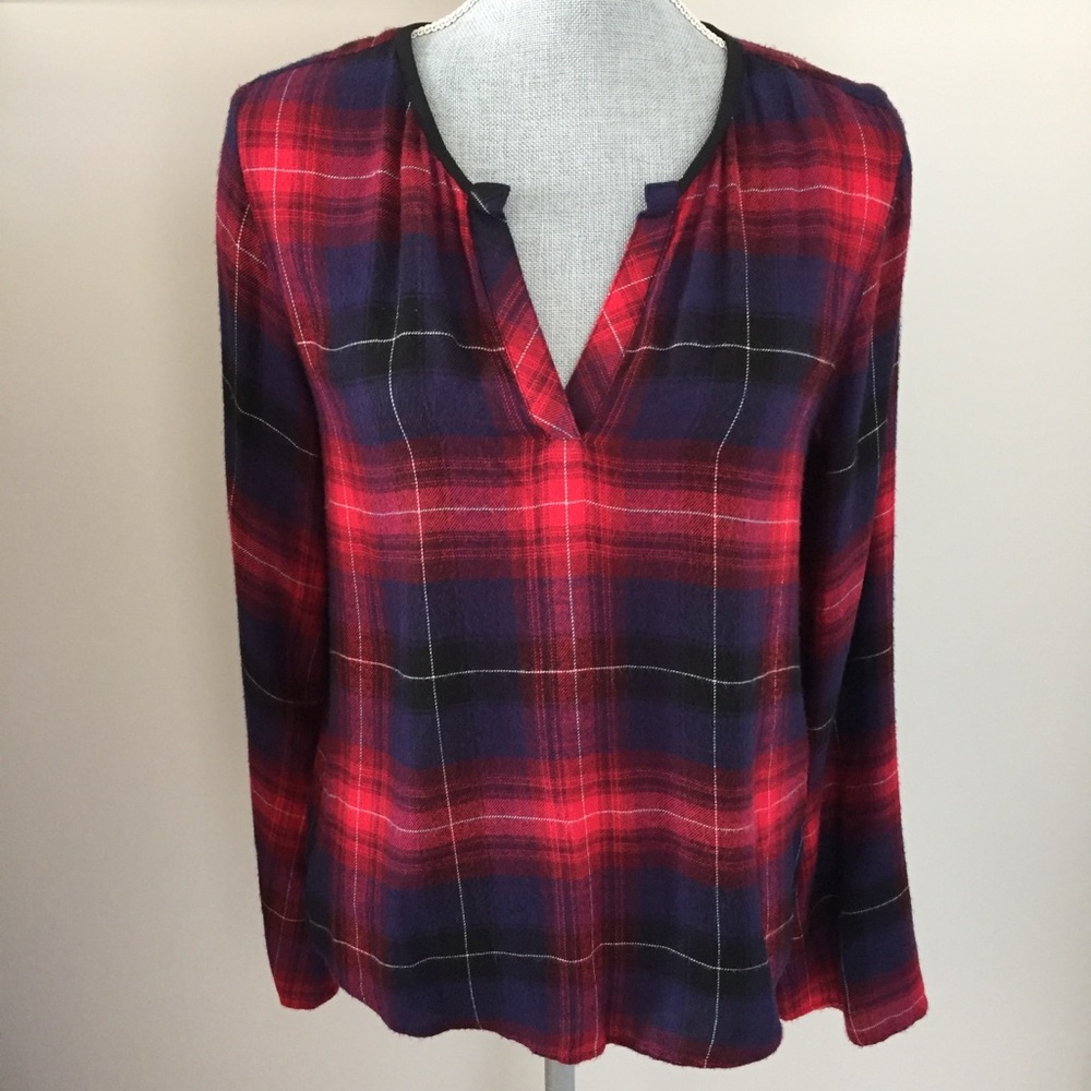 Cloth & Stone Plaid Top
